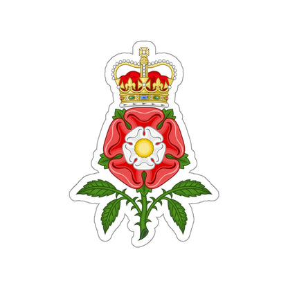 Tudor Rose Royal Badge of England STICKER Vinyl Die-Cut Decal-White-The Sticker Space