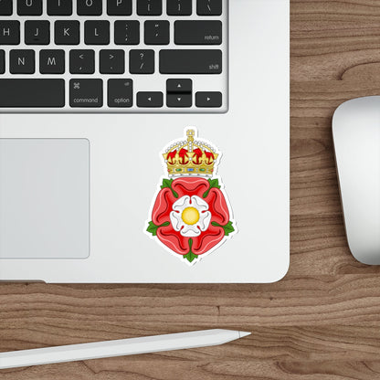 Tudor Rose, royally crowned STICKER Vinyl Die-Cut Decal-The Sticker Space