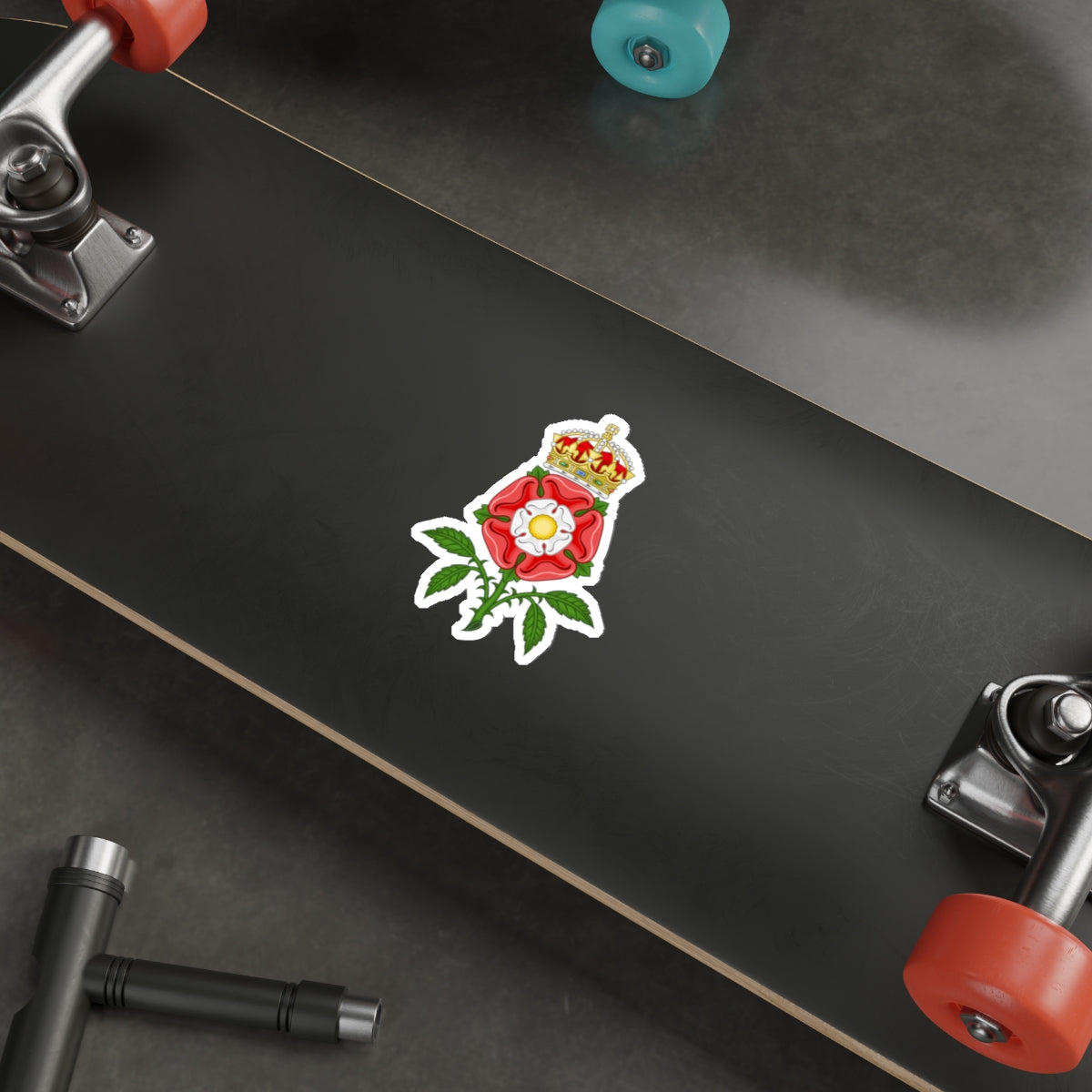 Tudor Rose (Tudor Heraldry) STICKER Vinyl Die-Cut Decal-The Sticker Space