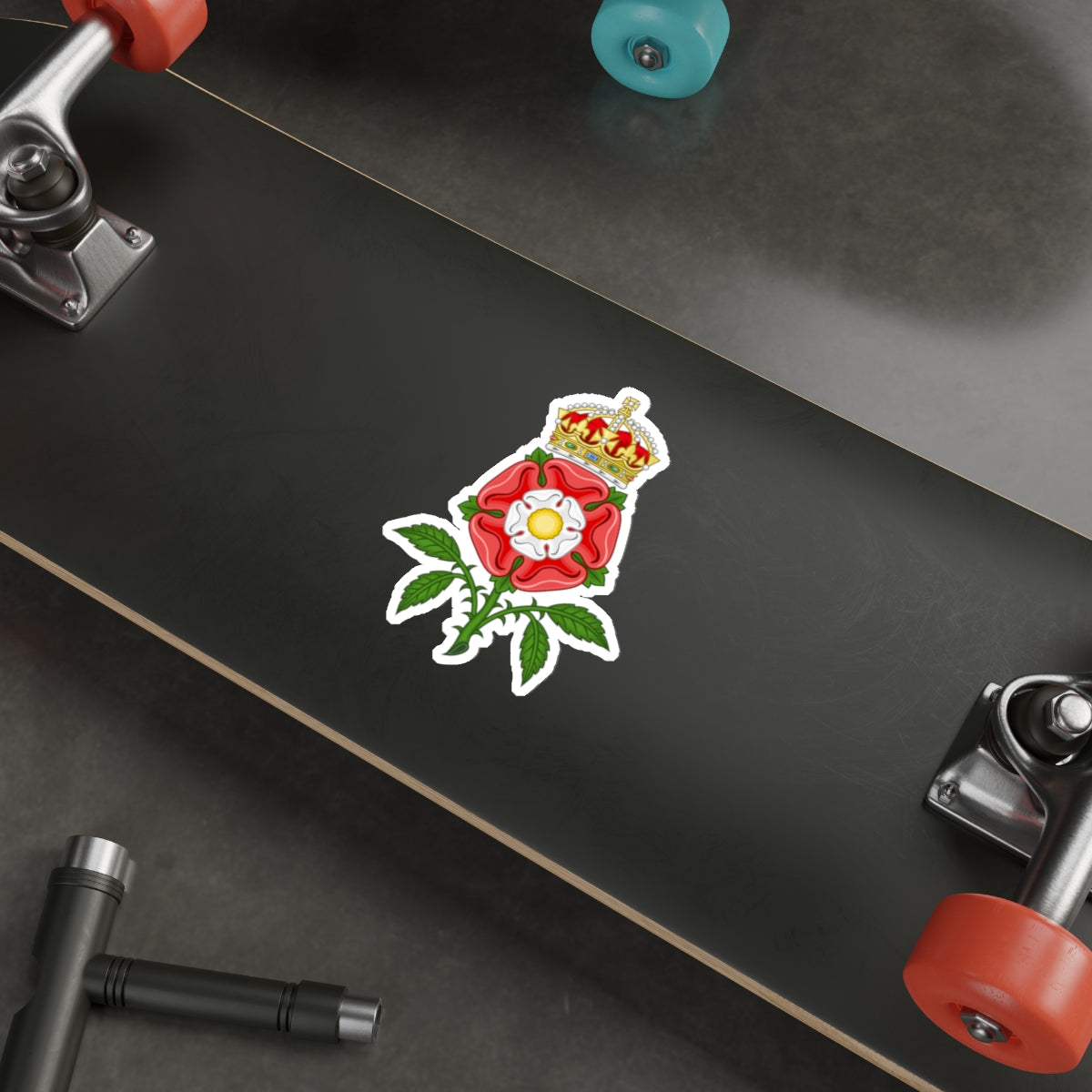 Tudor Rose (Tudor Heraldry) STICKER Vinyl Die-Cut Decal-The Sticker Space