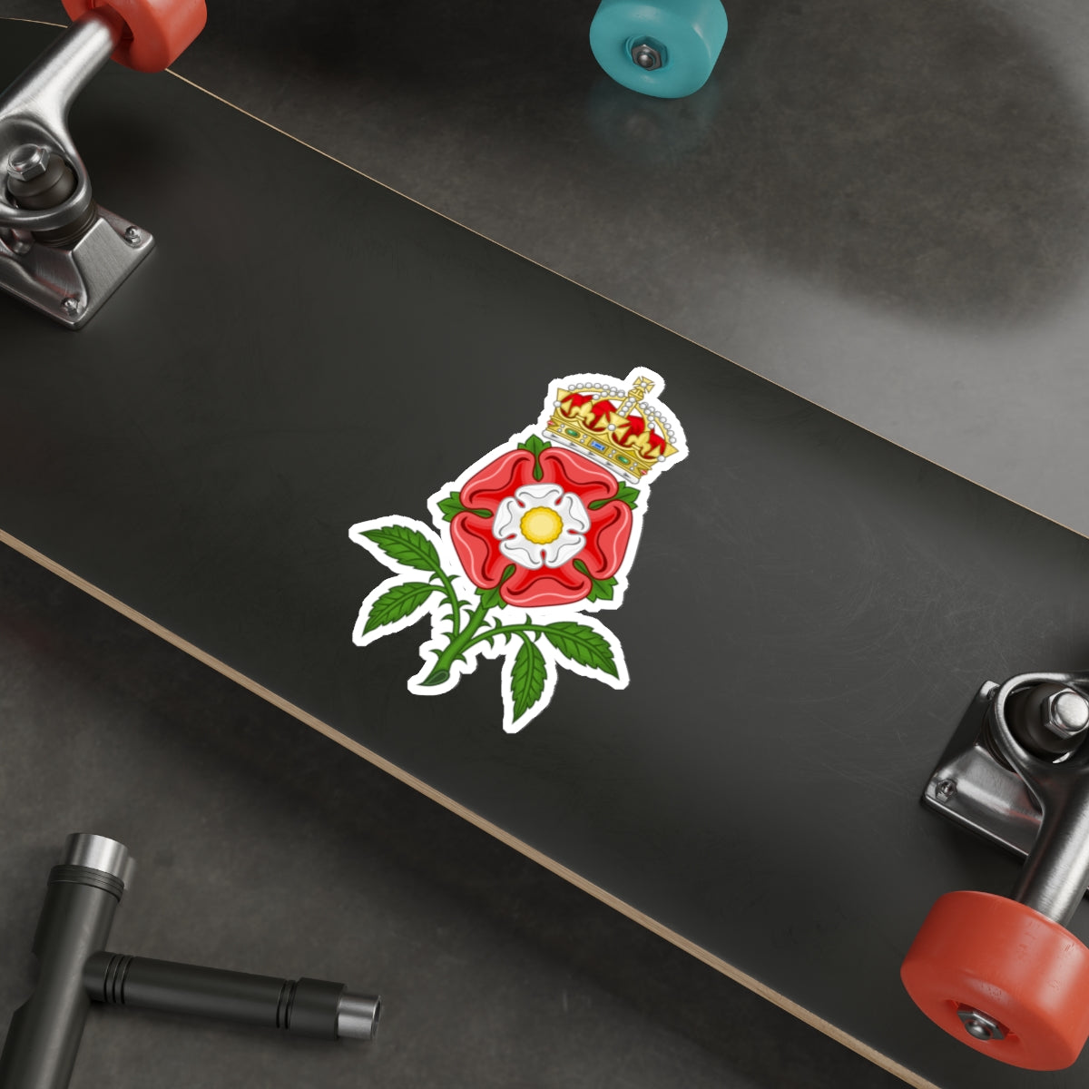 Tudor Rose (Tudor Heraldry) STICKER Vinyl Die-Cut Decal-The Sticker Space