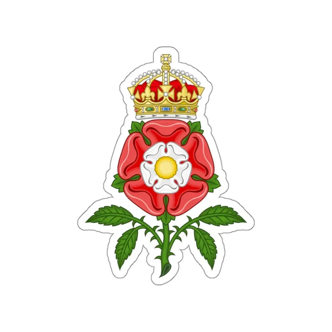 Tudor Rose (Tudor Heraldry) STICKER Vinyl Die-Cut Decal 3 Inch - The Sticker Space