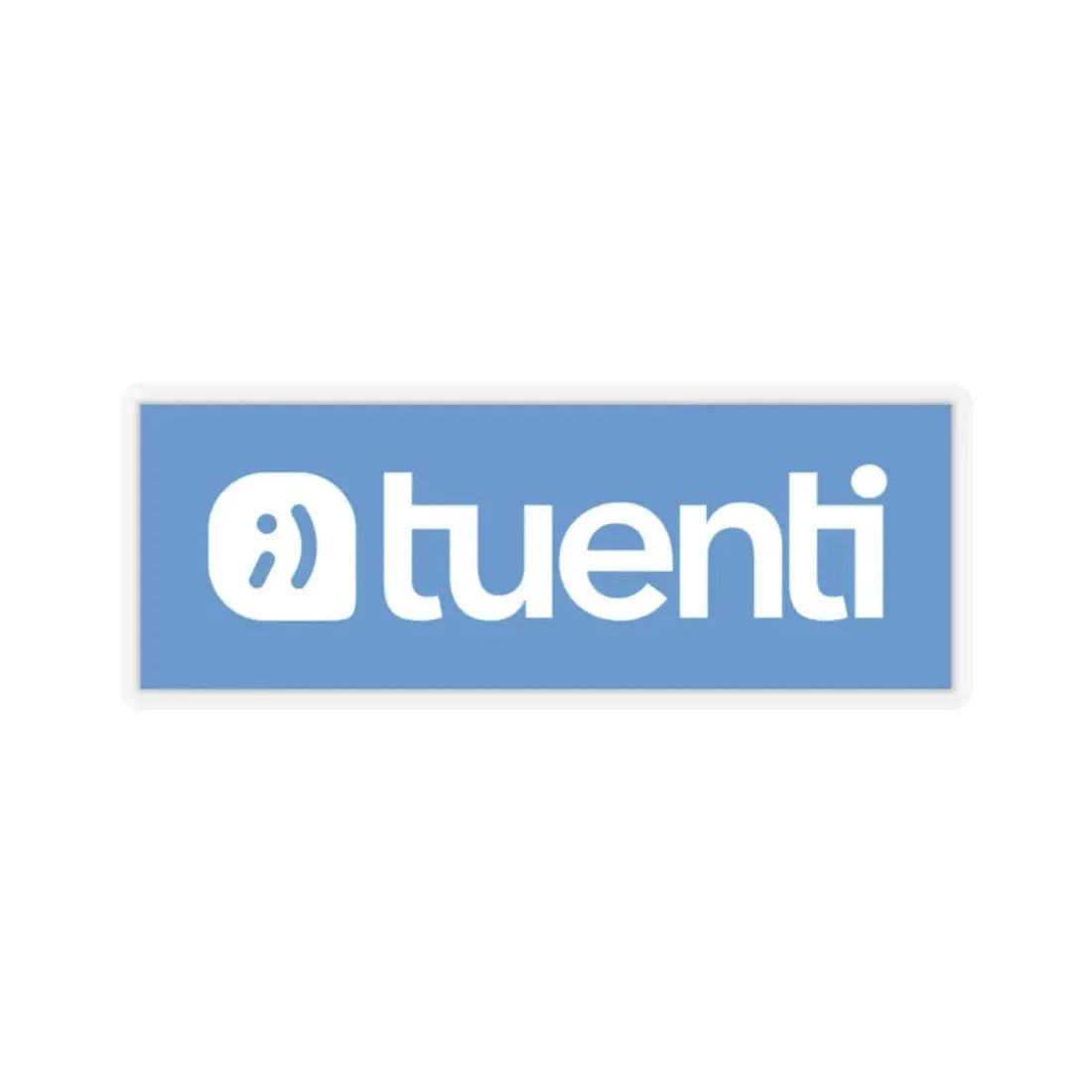 Tuenti (new) (blue) (Logo) STICKER Vinyl Kiss-Cut Decal 2 Inch Transparent - The Sticker Space