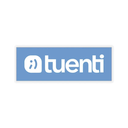 Tuenti (new) (blue) (Logo) STICKER Vinyl Kiss-Cut Decal 2 Inch Transparent - The Sticker Space