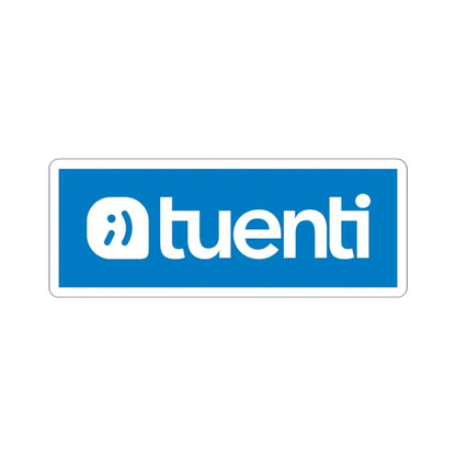 Tuenti (new) (blue) (Logo) STICKER Vinyl Kiss-Cut Decal 4 Inch White - The Sticker Space