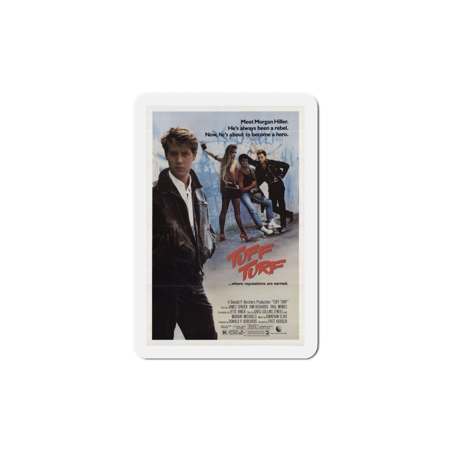 Tuff Turf 1985 Movie Poster Die-Cut Magnet-6 Inch-The Sticker Space