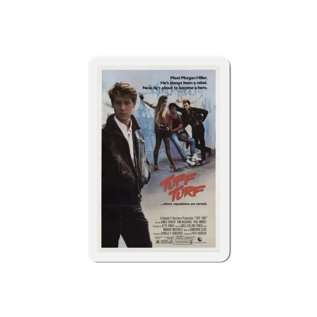 Tuff Turf 1985 Movie Poster Refrigerator Magnet 2 Inch - The Sticker Space