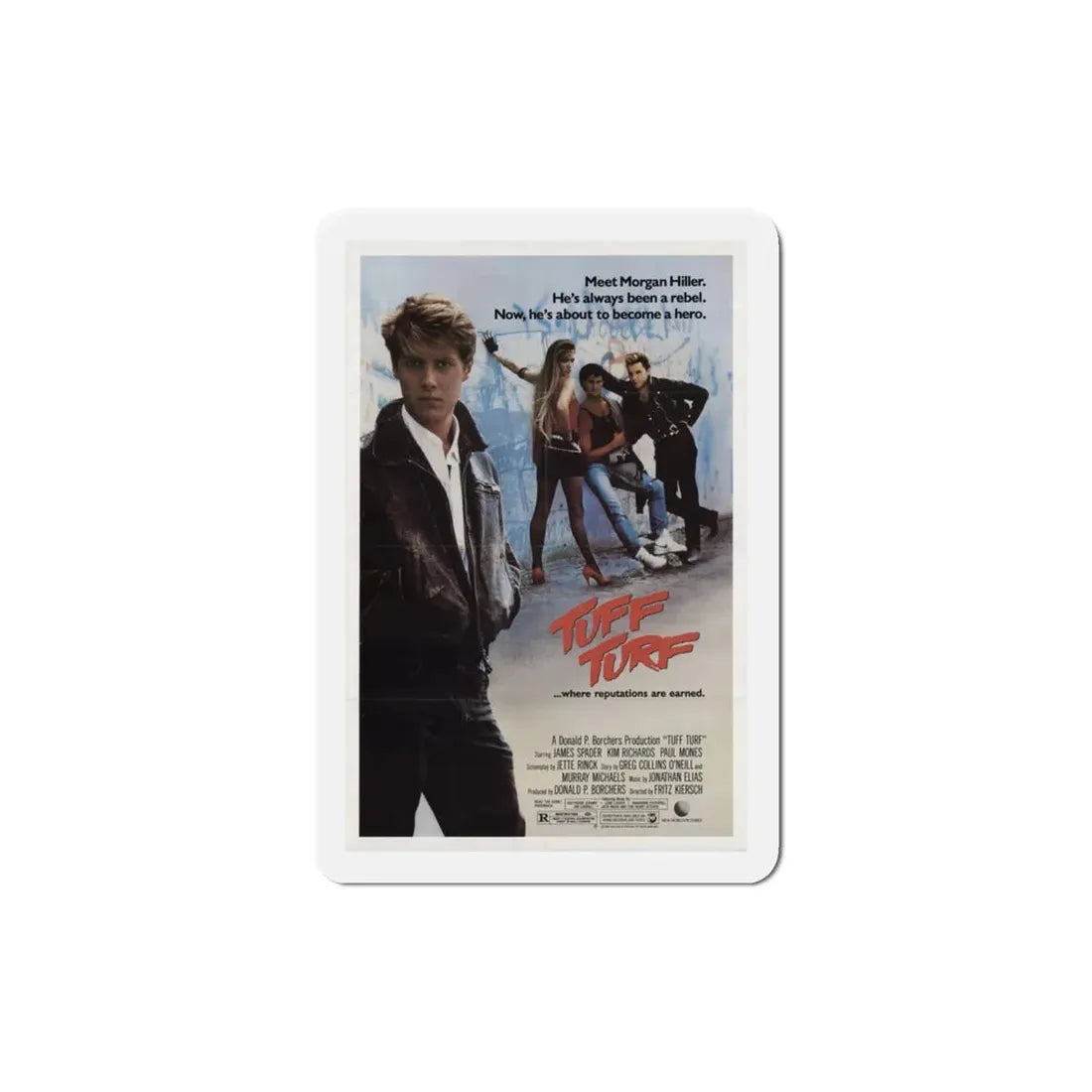 Tuff Turf 1985 Movie Poster Refrigerator Magnet 3 Inch - The Sticker Space
