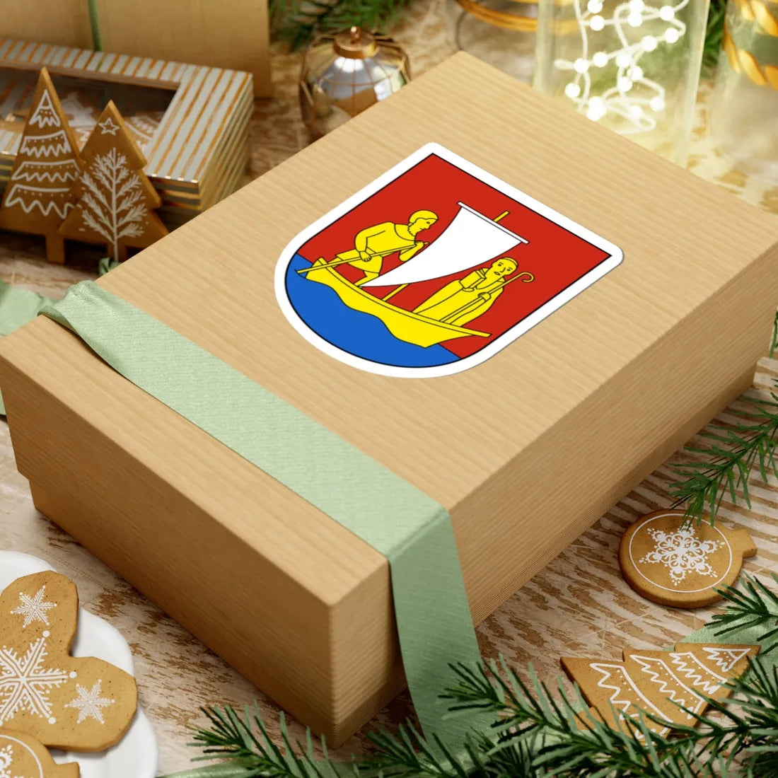 Tuggen-blazon (Switzerland) (Coat of Arms) STICKER Vinyl Kiss-Cut Decal - The Sticker Space