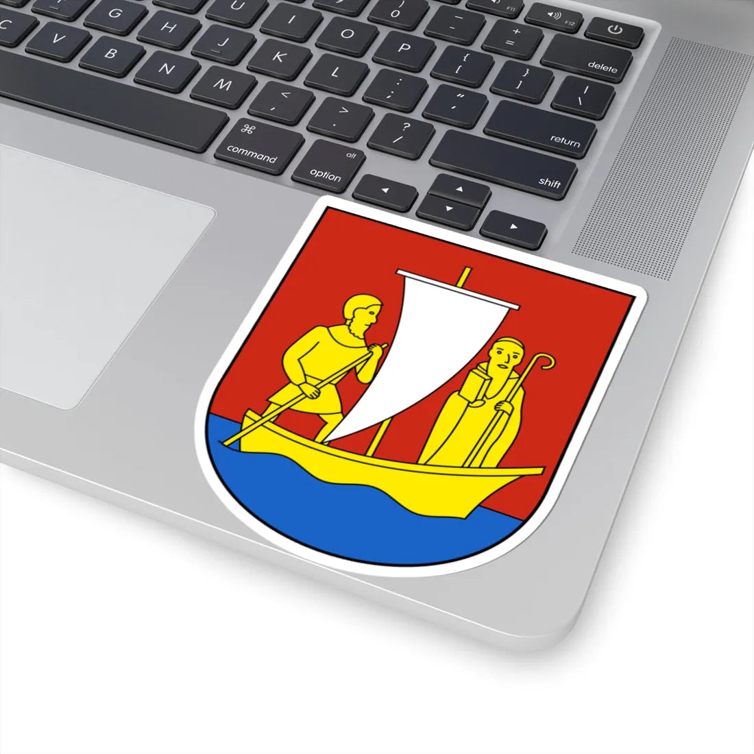 Tuggen-blazon (Switzerland) (Coat of Arms) STICKER Vinyl Kiss-Cut Decal - The Sticker Space