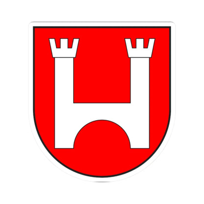 Tujetsch wappen (Switzerland) (Coat of Arms) STICKER Vinyl Kiss-Cut Decal 2 Inch White - The Sticker Space