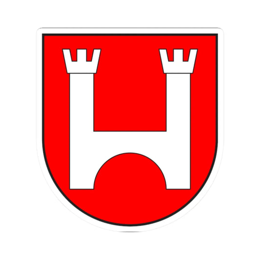 Tujetsch wappen (Switzerland) (Coat of Arms) STICKER Vinyl Kiss-Cut Decal 2 Inch White - The Sticker Space