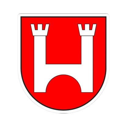 Tujetsch wappen (Switzerland) (Coat of Arms) STICKER Vinyl Kiss-Cut Decal 3 Inch White - The Sticker Space