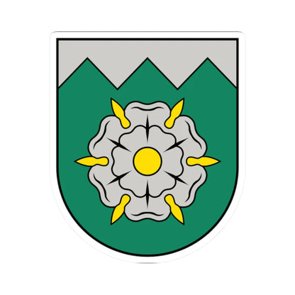 Tukuma novads COA (Latvia) (Coat of Arms) STICKER Vinyl Kiss-Cut Decal 2 Inch White - The Sticker Space