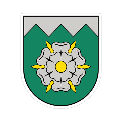 Tukuma novads COA (Latvia) (Coat of Arms) STICKER Vinyl Kiss-Cut Decal 4 Inch White - The Sticker Space