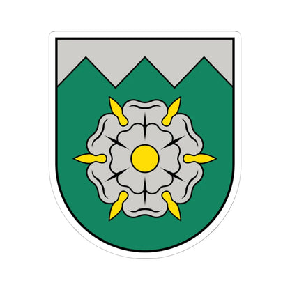 Tukuma novads COA (Latvia) (Coat of Arms) STICKER Vinyl Kiss-Cut Decal 6 Inch White - The Sticker Space