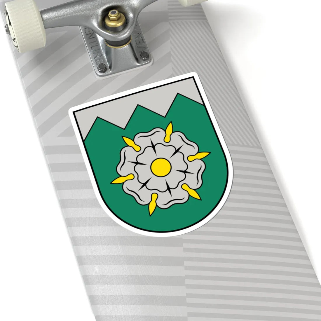 Tukuma novads COA (Latvia) (Coat of Arms) STICKER Vinyl Kiss-Cut Decal - The Sticker Space