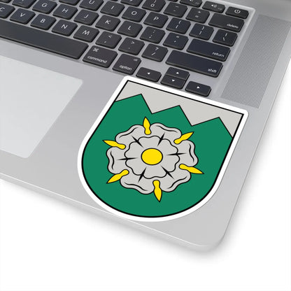 Tukuma novads COA (Latvia) (Coat of Arms) STICKER Vinyl Kiss-Cut Decal - The Sticker Space