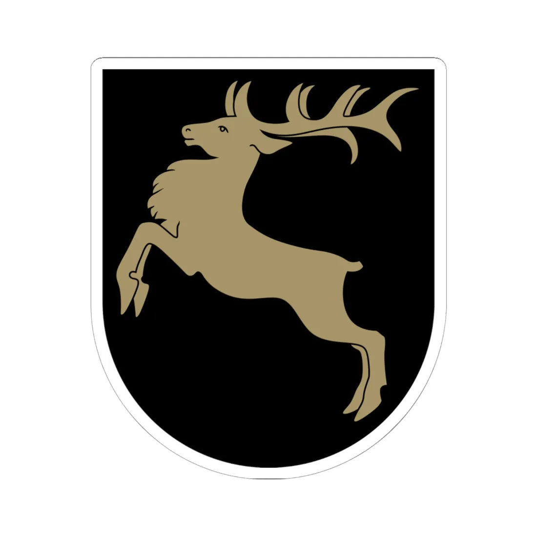 Tukuma rajona ģerbonis (Latvia) (Coat of Arms) STICKER Vinyl Kiss-Cut Decal 6 Inch White - The Sticker Space