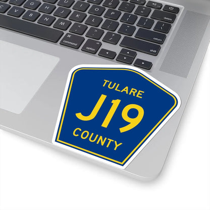 Tulare County J19 (California) (Road Sign) STICKER Vinyl Kiss-Cut Decal - The Sticker Space