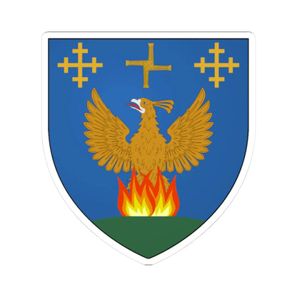 Tullamore Coat of Arms (Ireland) (Coat of Arms) STICKER Vinyl Kiss-Cut Decal 3 Inch White - The Sticker Space