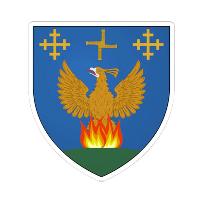 Tullamore Coat of Arms (Ireland) (Coat of Arms) STICKER Vinyl Kiss-Cut Decal 4 Inch White - The Sticker Space