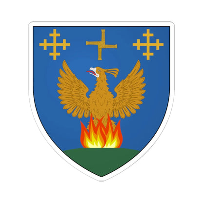 Tullamore Coat of Arms (Ireland) (Coat of Arms) STICKER Vinyl Kiss-Cut Decal 6 Inch White - The Sticker Space