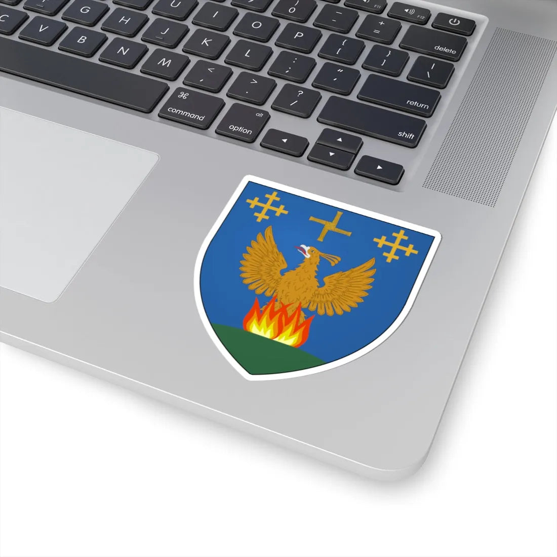 Tullamore Coat of Arms (Ireland) (Coat of Arms) STICKER Vinyl Kiss-Cut Decal - The Sticker Space