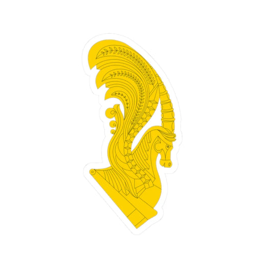 Tulpar (Kazakhstan) (Coat of Arms) STICKER Vinyl Kiss-Cut Decal 2 Inch White - The Sticker Space