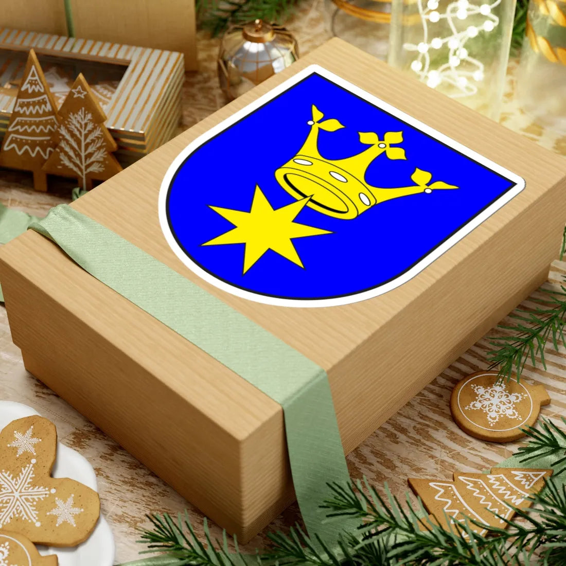 Tumegl Tomils wappen (Switzerland) (Coat of Arms) STICKER Vinyl Kiss-Cut Decal - The Sticker Space