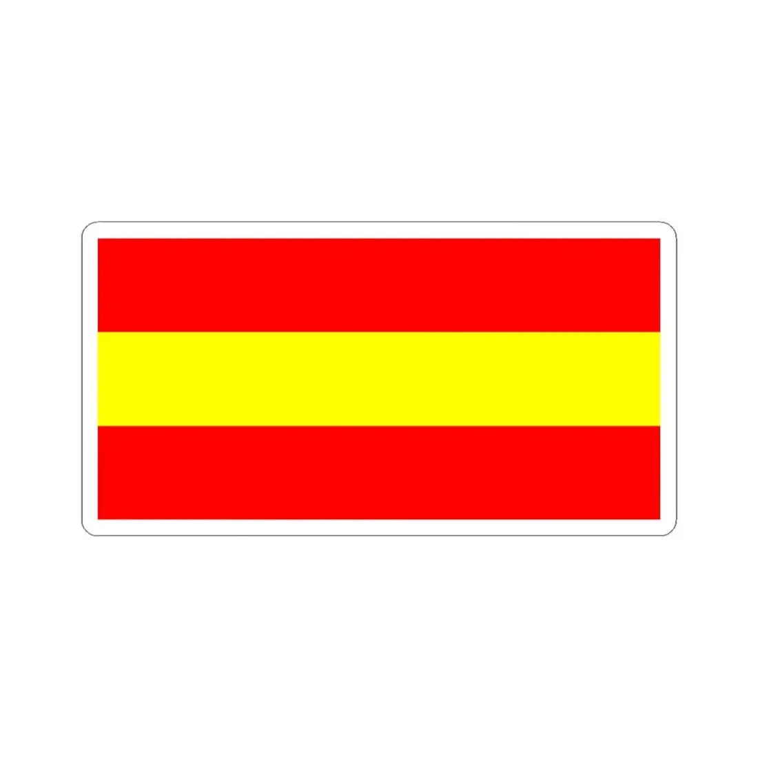 Tungurahua Flag (Ecuador) STICKER Vinyl Kiss-Cut Decal 3 Inch White - The Sticker Space