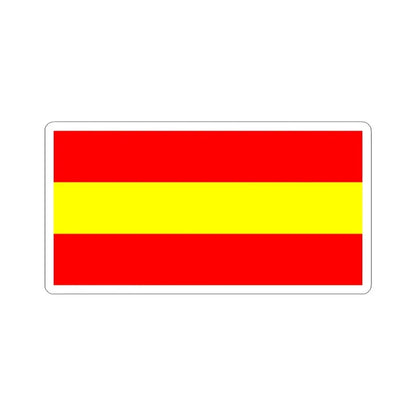 Tungurahua Flag (Ecuador) STICKER Vinyl Kiss-Cut Decal 3 Inch White - The Sticker Space