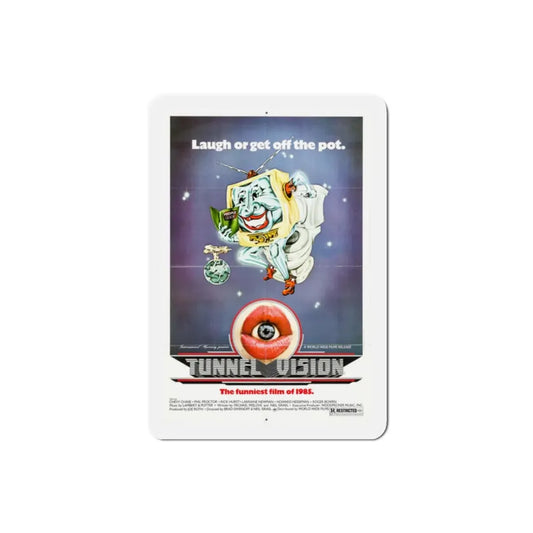Tunnel Vision 1976 Movie Poster Refrigerator Magnet 2 Inch - The Sticker Space