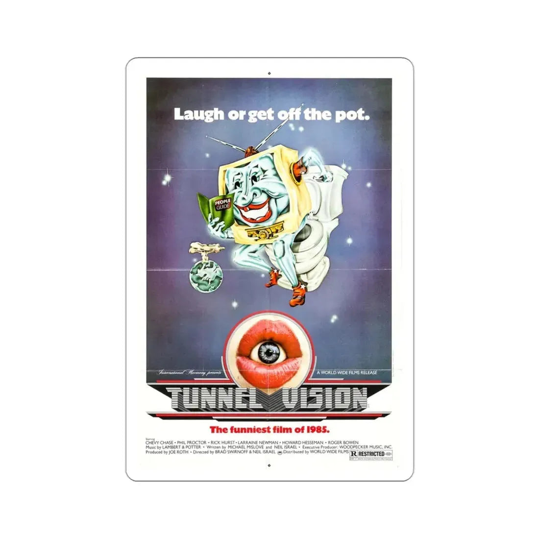 Tunnel Vision 1976 Movie Poster STICKER Vinyl Die-Cut Decal 3 Inch - The Sticker Space