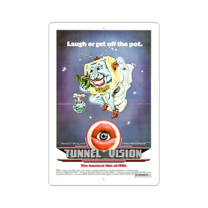 Tunnel Vision 1976 Movie Poster - STICKER Vinyl Kiss-Cut Decal 4 Inch White - The Sticker Space
