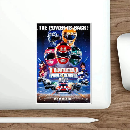 Turbo A Power Rangers Movie 1997 Movie Poster STICKER Vinyl Die-Cut Decal - The Sticker Space