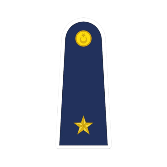 Turkey air force OF 1a (Turkey) (Military Rank) STICKER Vinyl Kiss-Cut Decal 2 Inch White - The Sticker Space