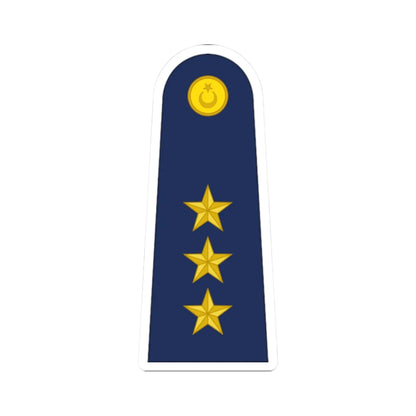 Turkey air force OF 2 (Turkey) (Military Rank) STICKER Vinyl Kiss-Cut Decal 2 Inch White - The Sticker Space