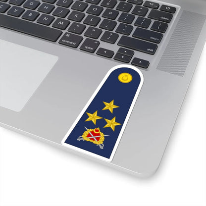 Turkey air force OF 8 (Turkey) (Military Rank) STICKER Vinyl Kiss-Cut Decal - The Sticker Space