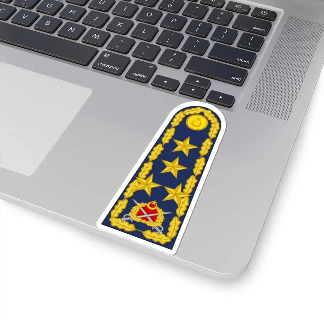Turkey air force OF 9b (Turkey) (Military Rank) STICKER Vinyl Kiss-Cut Decal - The Sticker Space