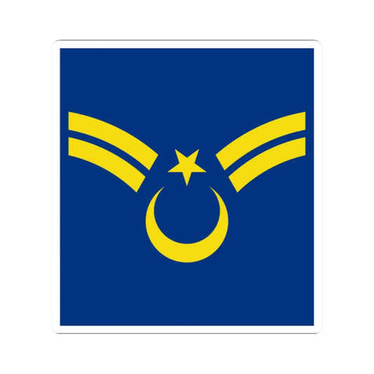 Turkey air force OR 6a (Turkey) (Military Rank) STICKER Vinyl Kiss-Cut Decal 2 Inch White - The Sticker Space