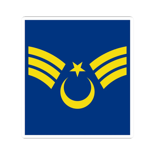Turkey air force OR 6b (Turkey) (Military Rank) STICKER Vinyl Kiss-Cut Decal 2 Inch White - The Sticker Space