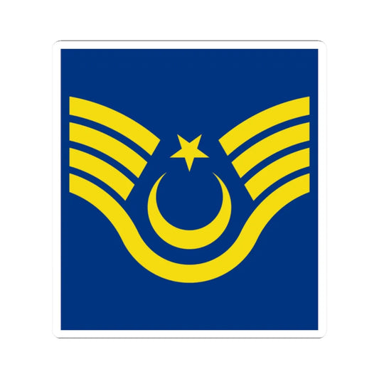 Turkey air force OR 7a (Turkey) (Military Rank) STICKER Vinyl Kiss-Cut Decal 2 Inch White - The Sticker Space