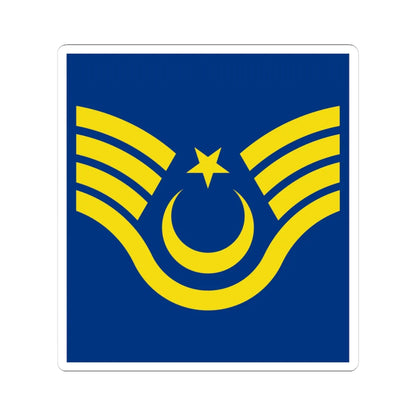 Turkey air force OR 7a (Turkey) (Military Rank) STICKER Vinyl Kiss-Cut Decal 4 Inch White - The Sticker Space