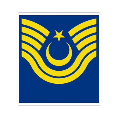 Turkey air force OR 7b (Turkey) (Military Rank) STICKER Vinyl Kiss-Cut Decal 2 Inch White - The Sticker Space