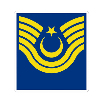 Turkey air force OR 7b (Turkey) (Military Rank) STICKER Vinyl Kiss-Cut Decal 6 Inch White - The Sticker Space