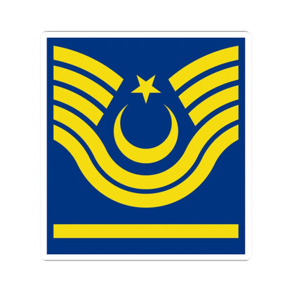 Turkey air force OR 8 (Turkey) (Military Rank) STICKER Vinyl Kiss-Cut Decal 2 Inch White - The Sticker Space