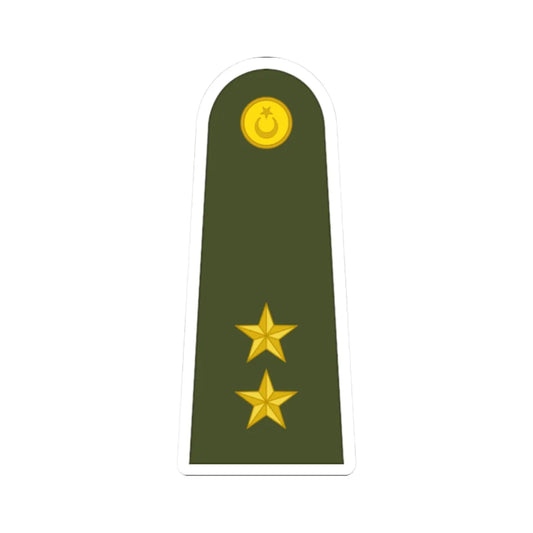 Turkey army OF 1 (Turkey) (Military Rank) STICKER Vinyl Kiss-Cut Decal 2 Inch White - The Sticker Space