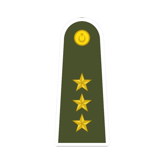 Turkey army OF 2 (Turkey) (Military Rank) STICKER Vinyl Kiss-Cut Decal 2 Inch White - The Sticker Space