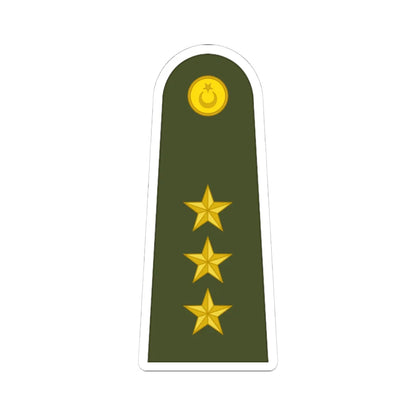 Turkey army OF 2 (Turkey) (Military Rank) STICKER Vinyl Kiss-Cut Decal 4 Inch White - The Sticker Space